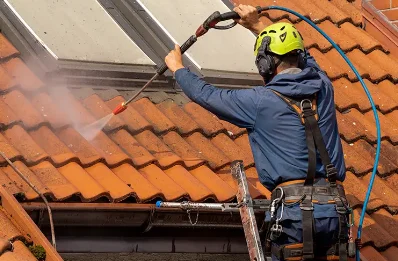 Démoussage et hydrofuge de toiture à Nans